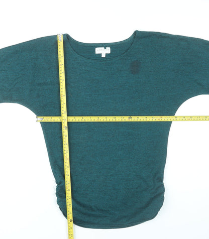 Apricot Womens Green Size 8 Dolman Sleeve Polyester T-Shirt