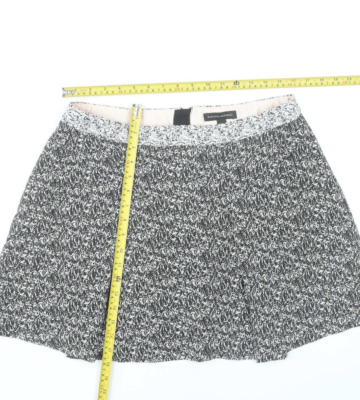 Banana Republic Women’s Black A-Line Skirt Size 12 Cotton Blend