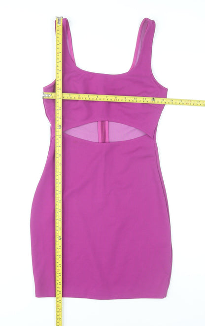 Parisian Women’s Pink Scoop Neck Bodycon Cut Out Dress Size 6