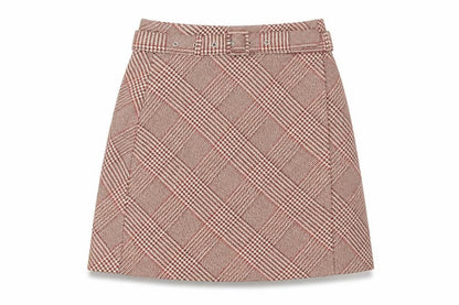 Womens UK Size 8 H&M A-Line Tweed Skirt