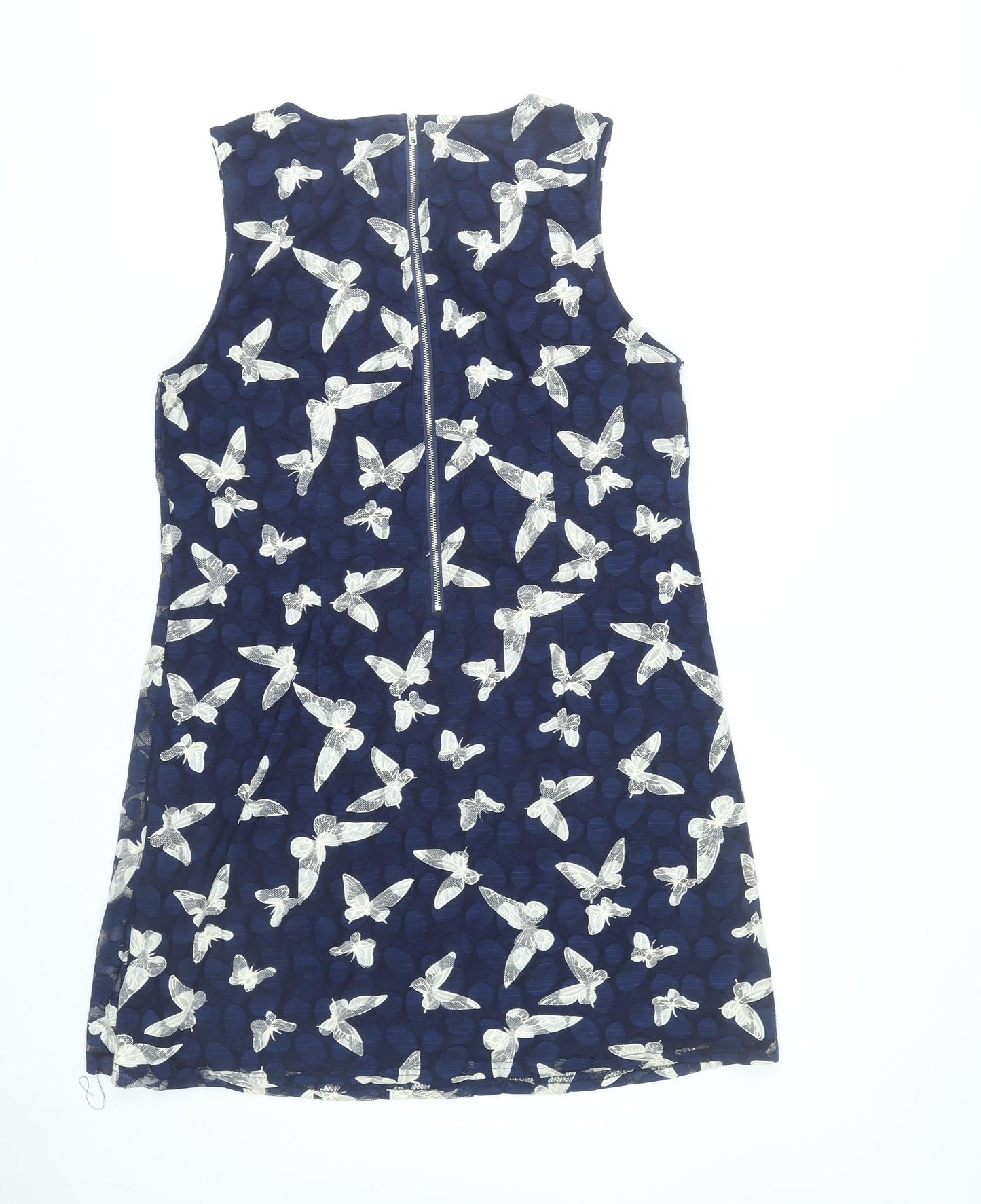 Izabel London Women’s Blue Butterfly Print Shift Dress Size 14
