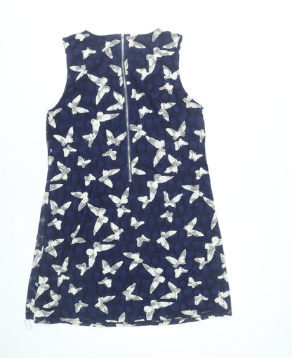 Izabel London Women’s Blue Butterfly Print Shift Dress Size 14