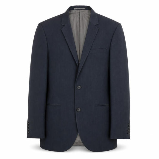 Next Men’s Grey Wool Blend Suit Jacket 36R Notch Lapel 2 Button