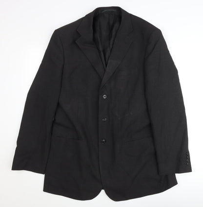 Marks and Spencer Men's Grey 42L Suit Jacket Single Breasted