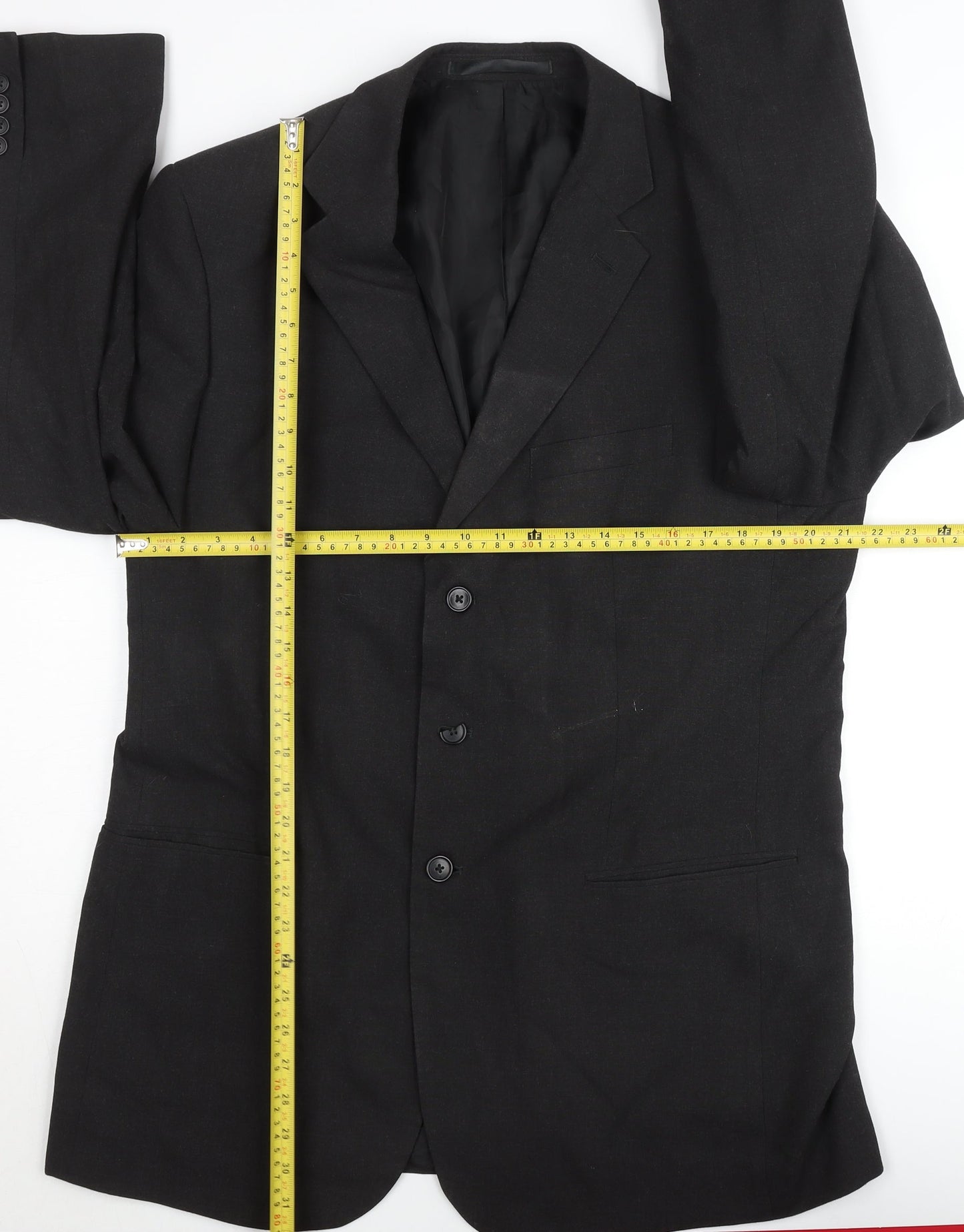 Marks and Spencer Men's Grey 42L Suit Jacket Single Breasted