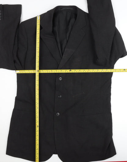 Marks and Spencer Men's Grey 42L Suit Jacket Single Breasted