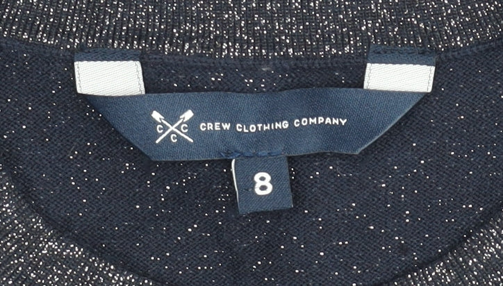 Womens UK Size 8 Crew Clothing Company Grey Pullover Jumper