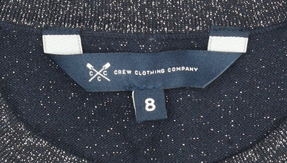 Womens UK Size 8 Crew Clothing Company Grey Pullover Jumper