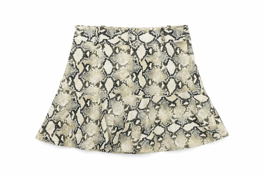 Womens UK Size XS Zara Basic A-Line Knit Skirt