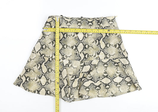 Womens UK Size XS Zara Basic A-Line Knit Skirt