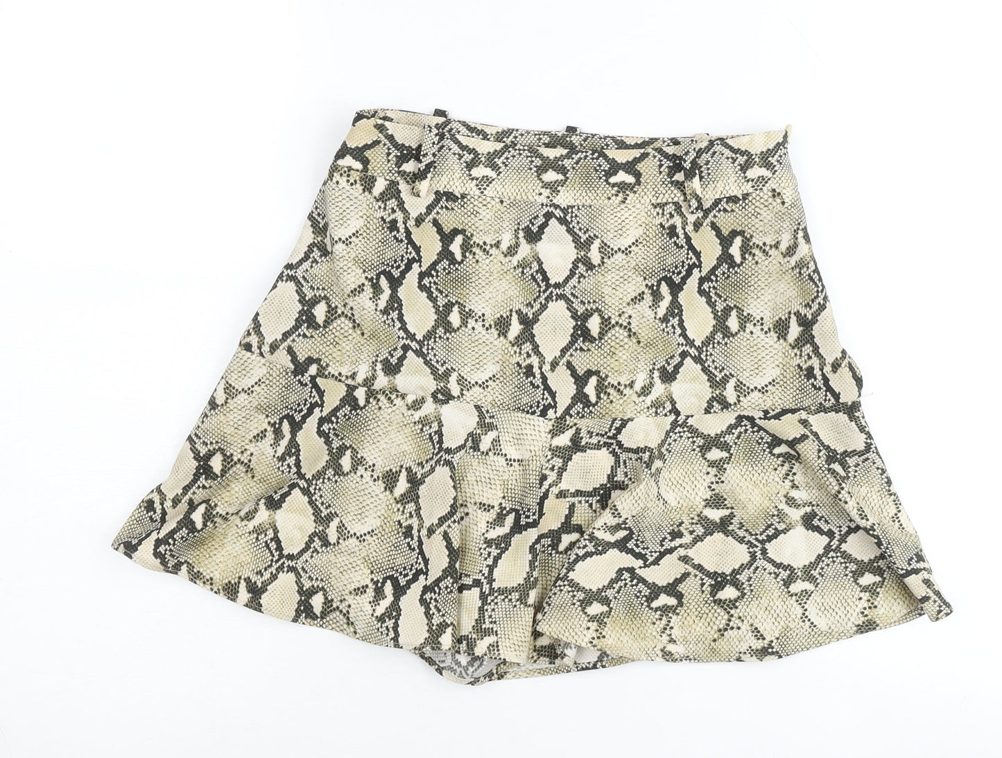Womens UK Size XS Zara Basic A-Line Knit Skirt