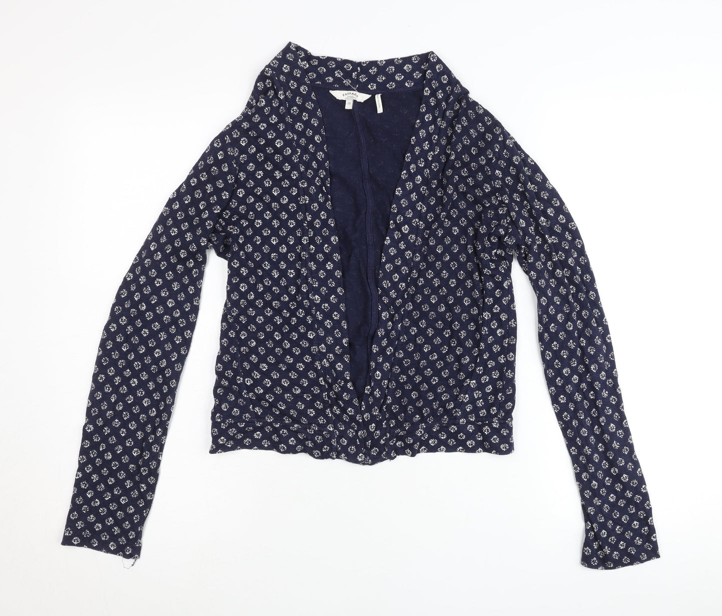 Womens UK Size 10 FatFace Blue Cardigan Jumper