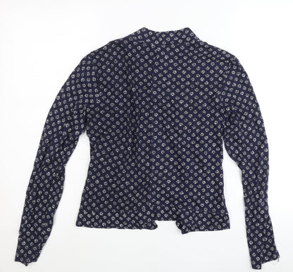 Womens UK Size 10 FatFace Blue Cardigan Jumper