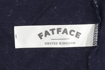 Womens UK Size 10 FatFace Blue Cardigan Jumper
