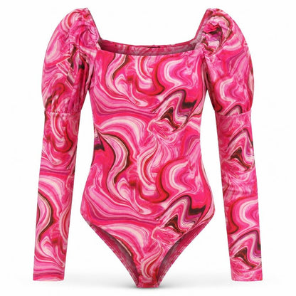 Womens UK Size 10 Quiz One-Piece Multicoloured Bodysuit