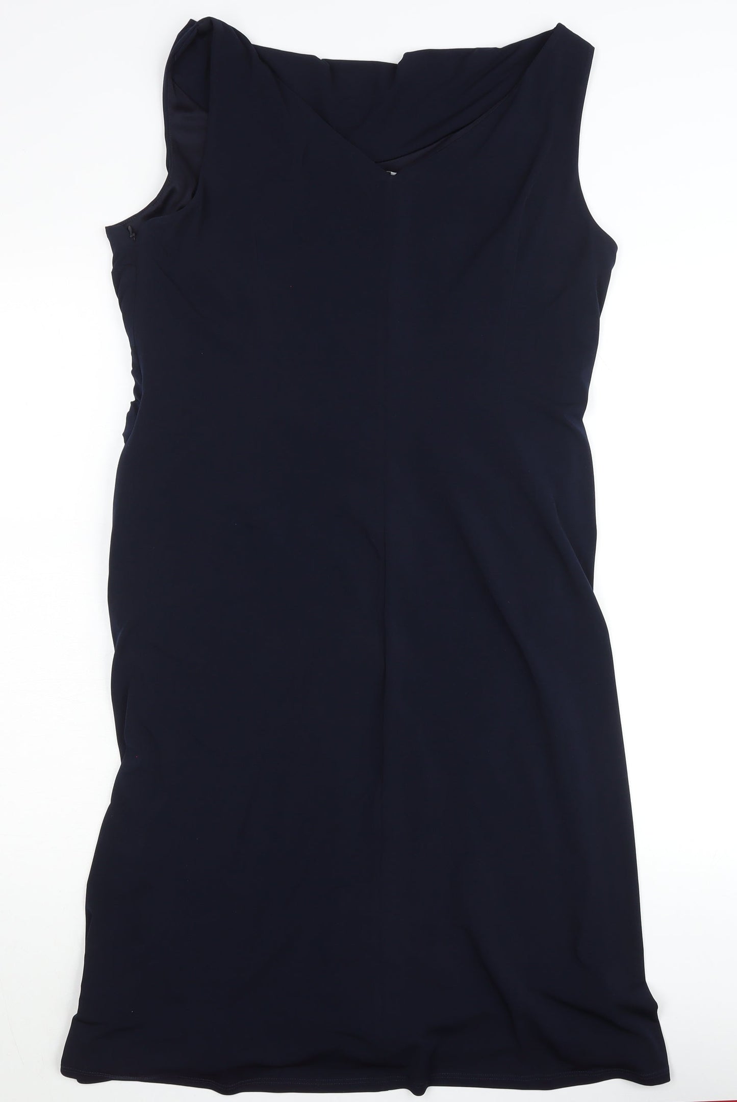 John Lewis Women’s Black V-Neck Sheath Knee Length Dress Size 18