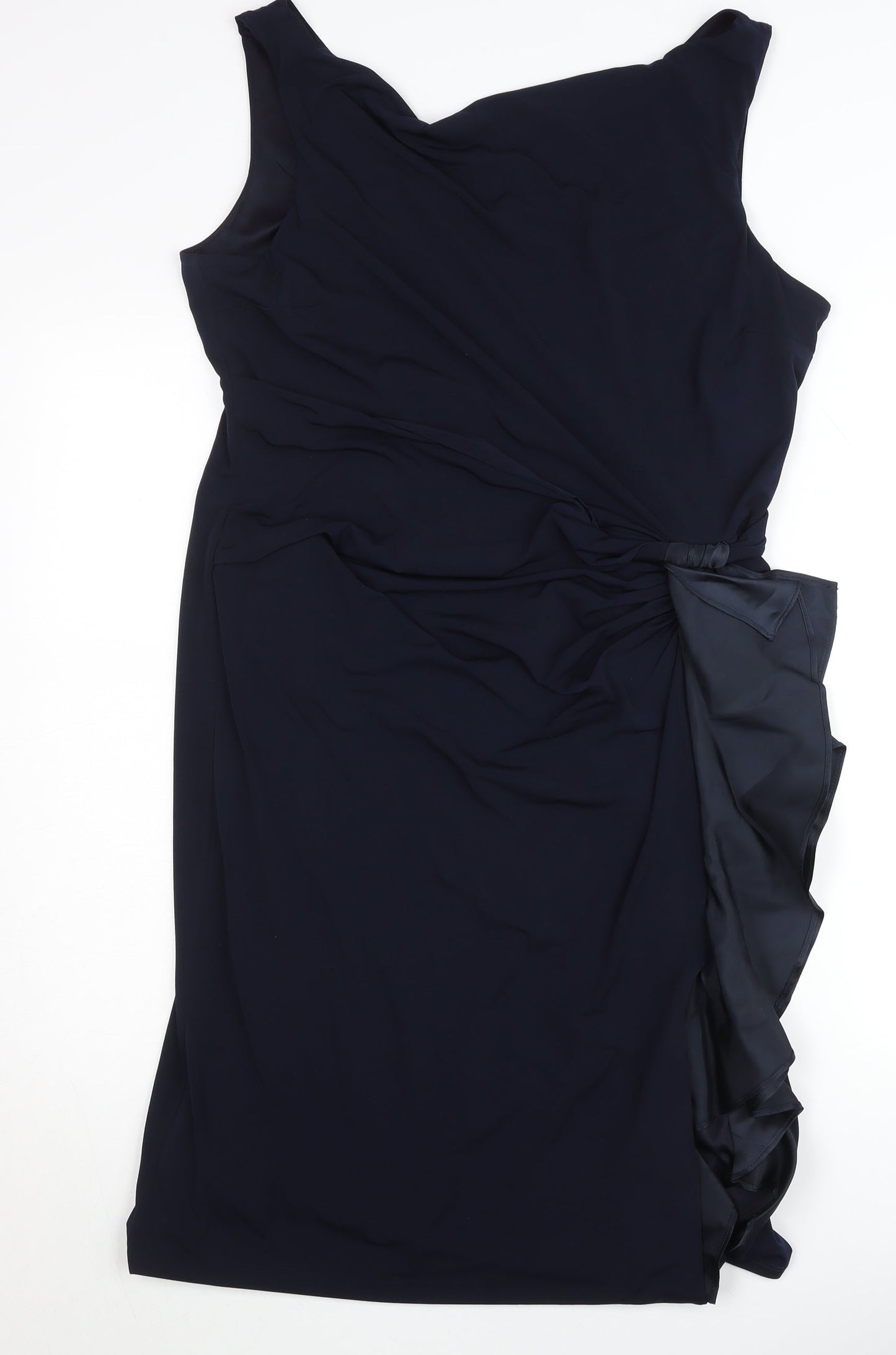 John Lewis Women’s Black V-Neck Sheath Knee Length Dress Size 18