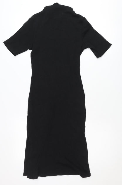French Connection Women’s Black Bodycon Midi Dress Size S