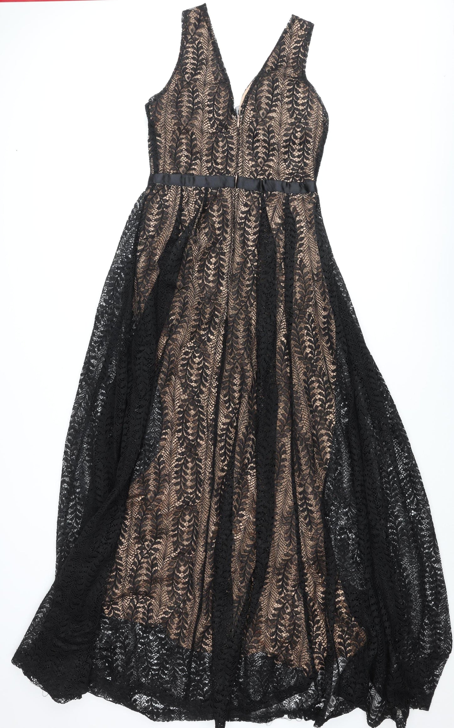 Lucy Wang Women’s Black Lace Fit & Flare Dress Size 12 Sleeveless