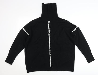 Womens UK Size M Wallis Black Pullover Jumper