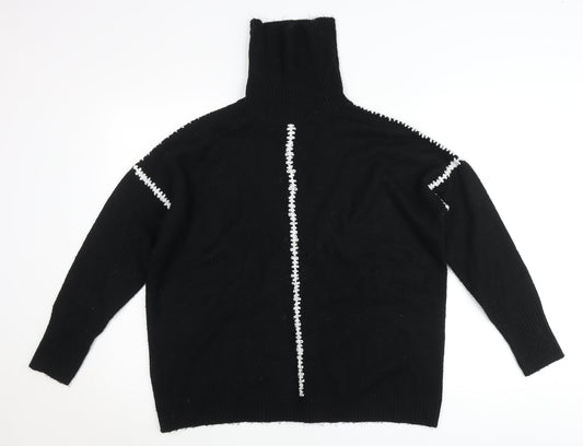 Womens UK Size M Wallis Black Pullover Jumper
