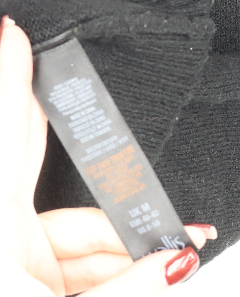 Womens UK Size M Wallis Black Pullover Jumper