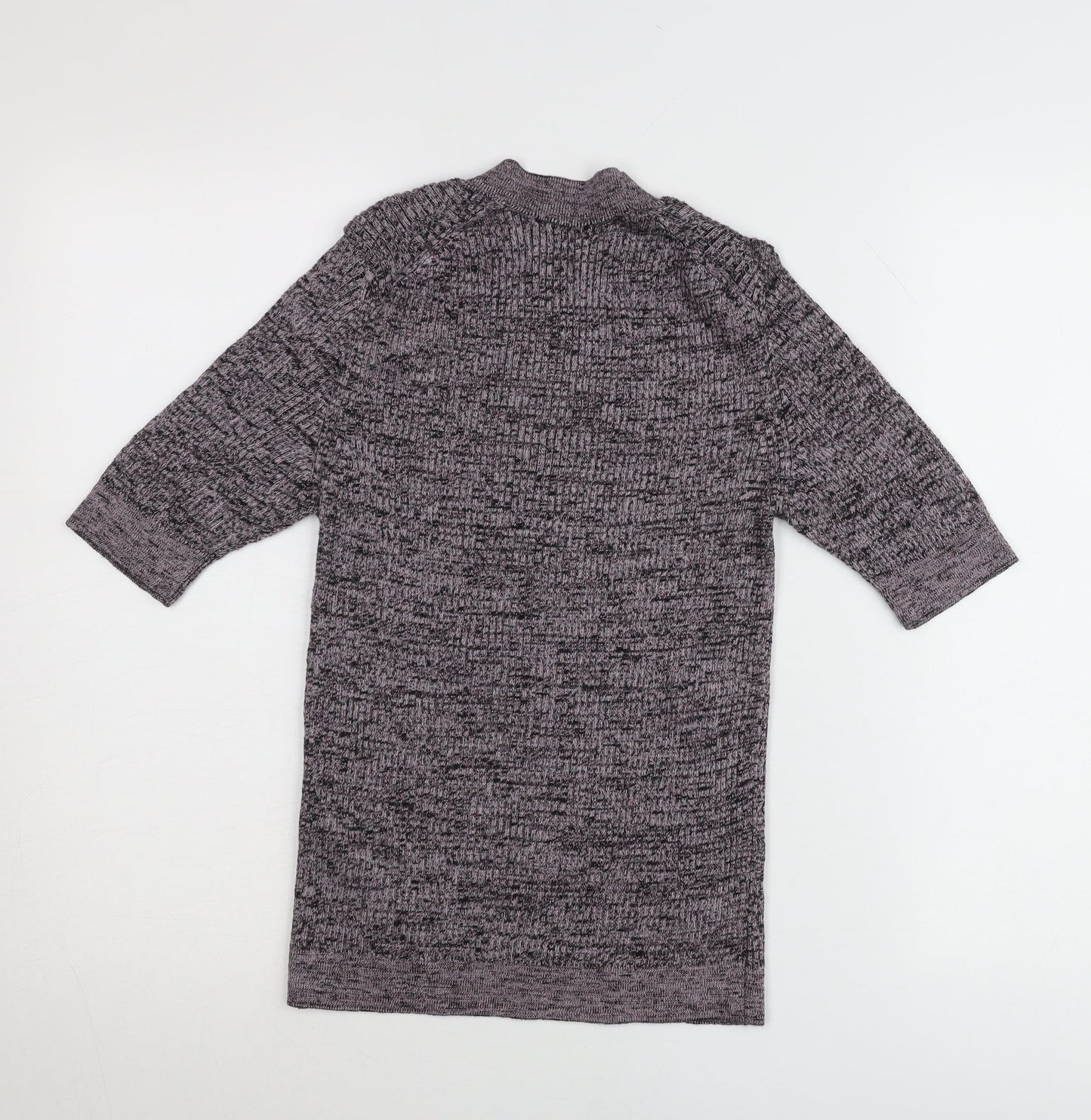 Marks and Spencer Per Una Women Purple Knit Button-Up Top Size 10