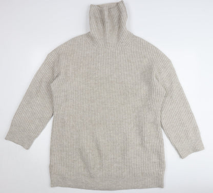 Womens UK Size L MNG Beige Pullover Jumper