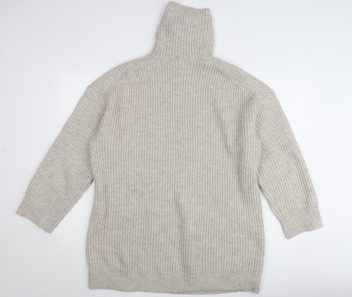 Womens UK Size L MNG Beige Pullover Jumper
