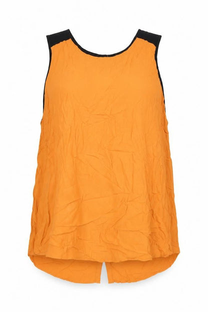 Next Womens Orange Sleeveless Blouse Size 22 Viscose Casual