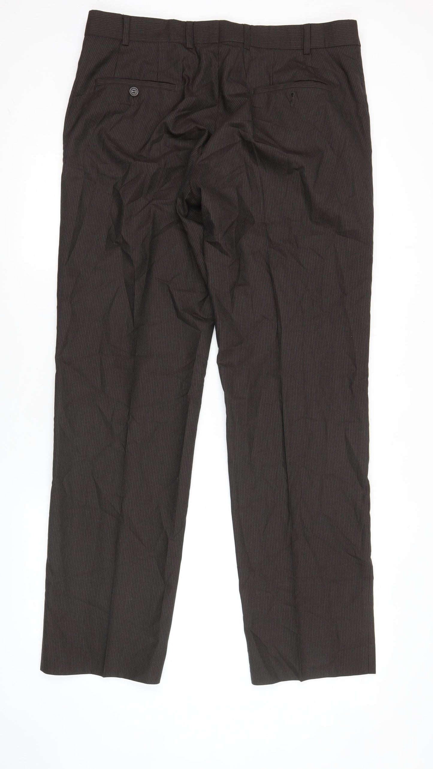 Monsoon Men’s Brown Wool Dress Pants 36W 32L Straight Leg