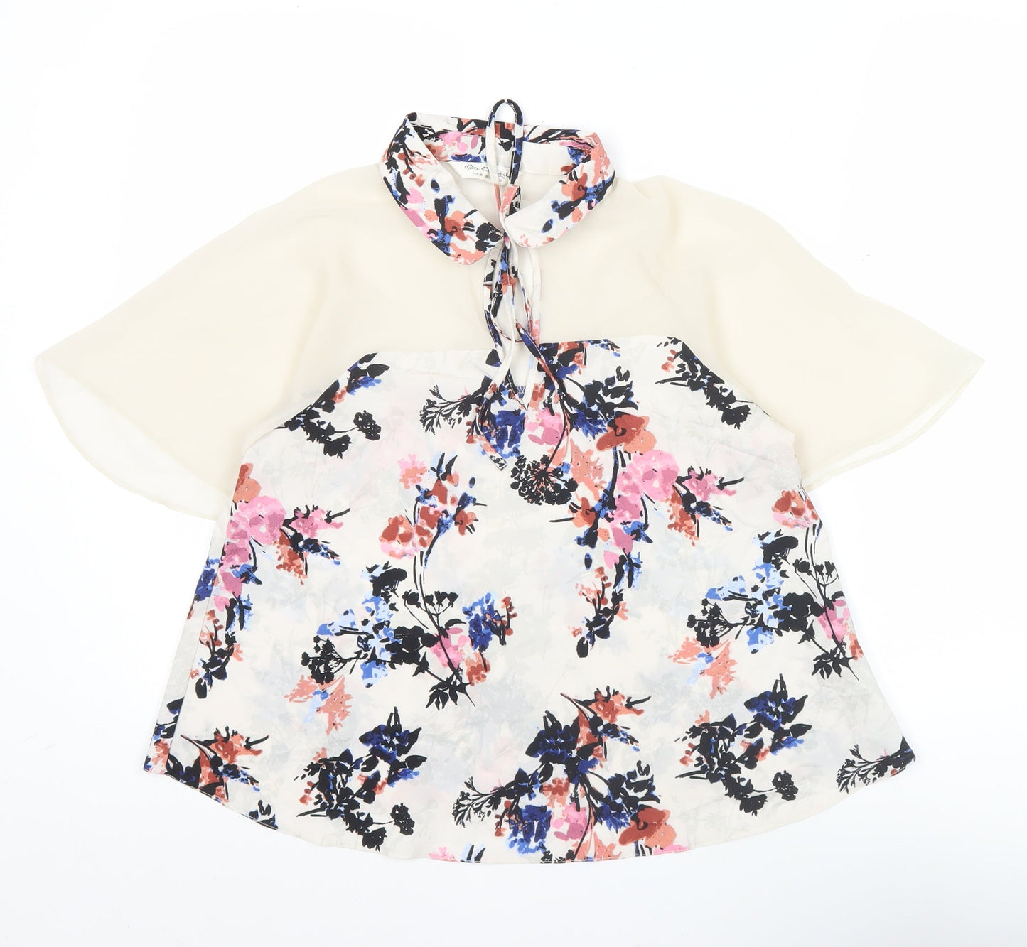 Miss Selfridge Womens Multicoloured Floral Tunic Blouse Size 10