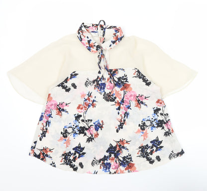 Miss Selfridge Womens Multicoloured Floral Tunic Blouse Size 10