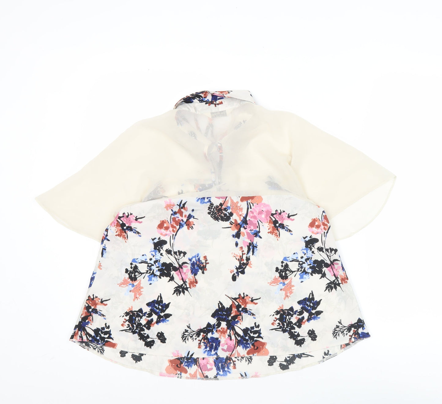 Miss Selfridge Womens Multicoloured Floral Tunic Blouse Size 10