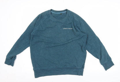 Urban Bear Co Men’s Blue Small Pullover Sweatshirt Crew Neck