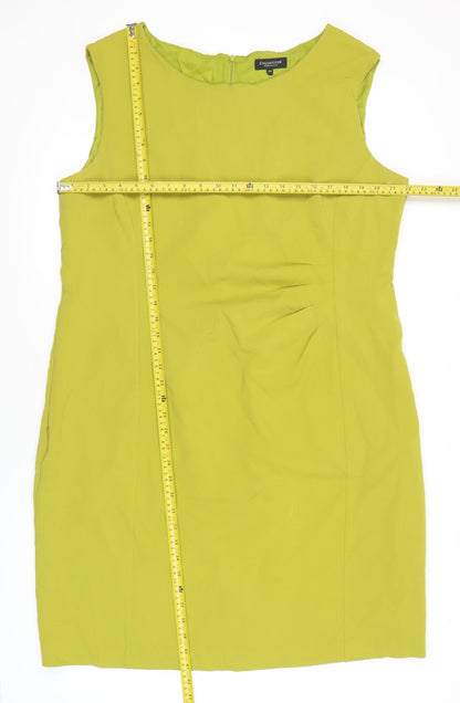 Debenhams Women’s Green Plus Size 22 Sheath Dress Sleeveless Knee Length