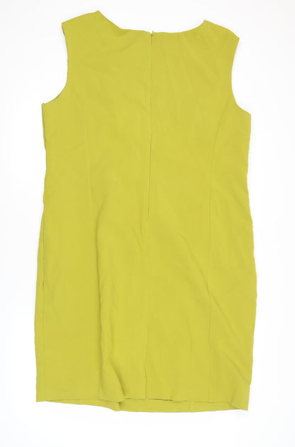 Debenhams Women’s Green Plus Size 22 Sheath Dress Sleeveless Knee Length