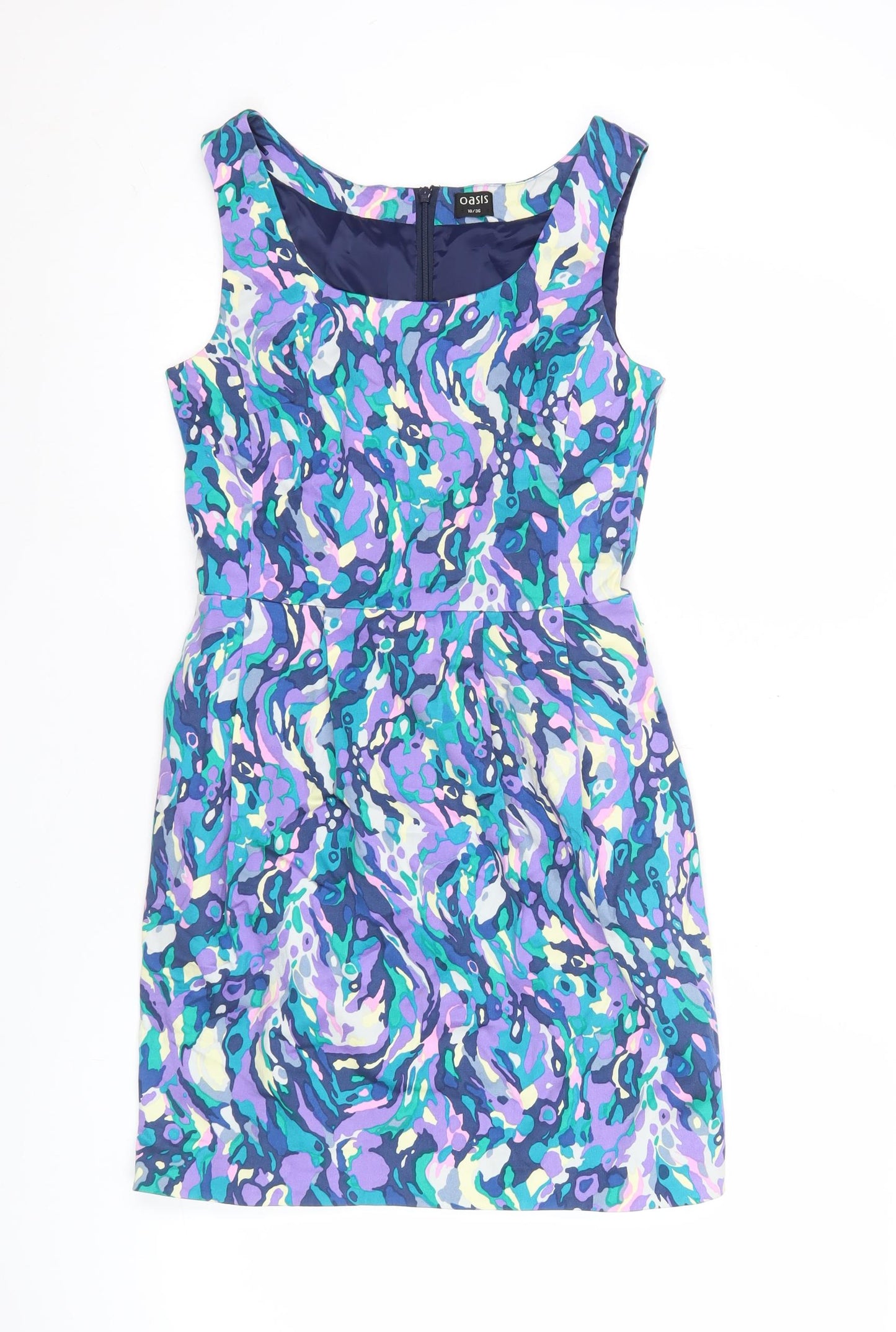 Oasis Women’s Multicoloured Size 10 Sheath Knee Length Dress