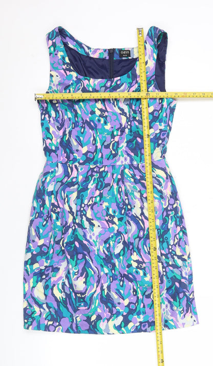 Oasis Women’s Multicoloured Size 10 Sheath Knee Length Dress