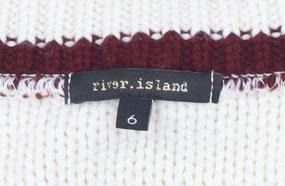 Womens UK Size 6 River Island Ivory Pullover Jumper