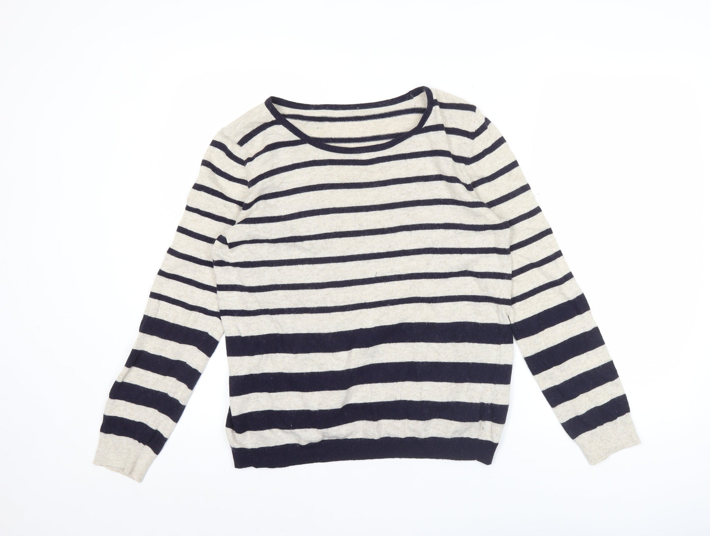 Womens UK Size 14 Marks and Spencer Beige Pullover Jumper