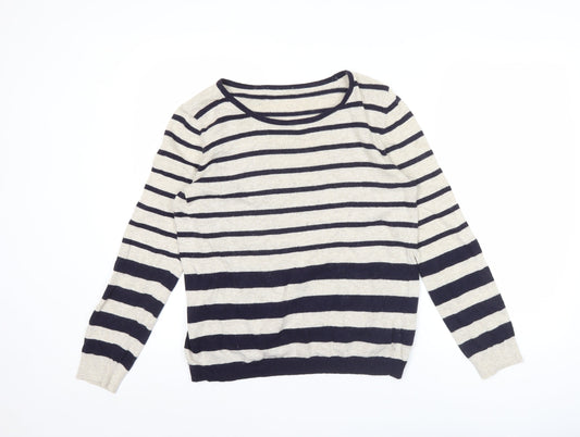 Womens UK Size 14 Marks and Spencer Beige Pullover Jumper