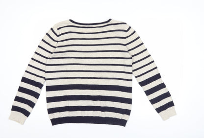 Womens UK Size 14 Marks and Spencer Beige Pullover Jumper