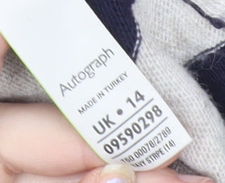 Womens UK Size 14 Marks and Spencer Beige Pullover Jumper