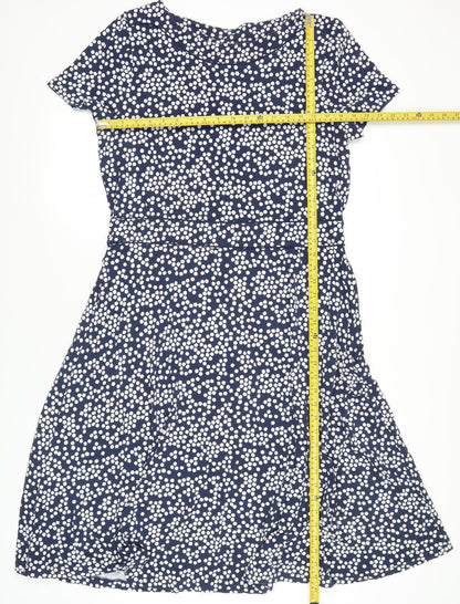 Boden Women's Blue Polka Dot Viscose Elastane Tunic Blouse Size 12