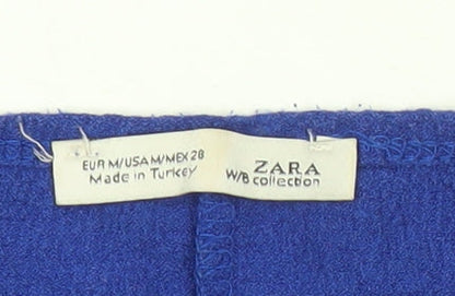 Zara Women’s Blue Relaxed Fit Tunic Blouse Size 12 Viscose