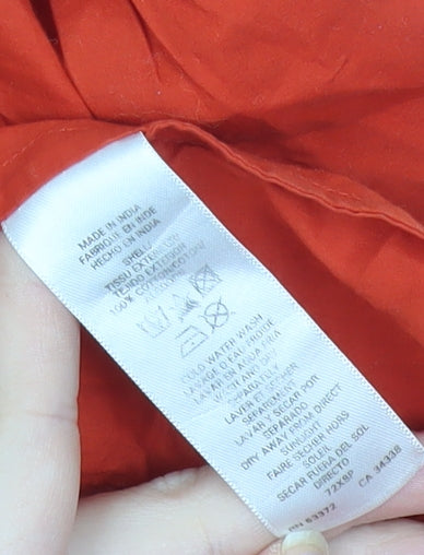 French Connection Womens Red Cotton Tunic Blouse Size 10