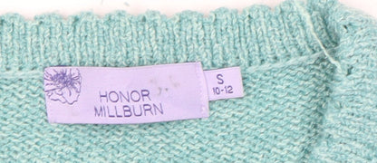 Womens UK Size S Honor Millburn Green Cardigan Jumper