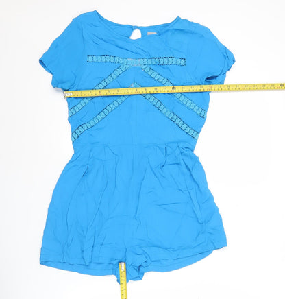 Womens UK Size 12 ASOS One-Piece Blue Playsuit
