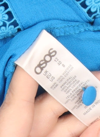 Womens UK Size 12 ASOS One-Piece Blue Playsuit